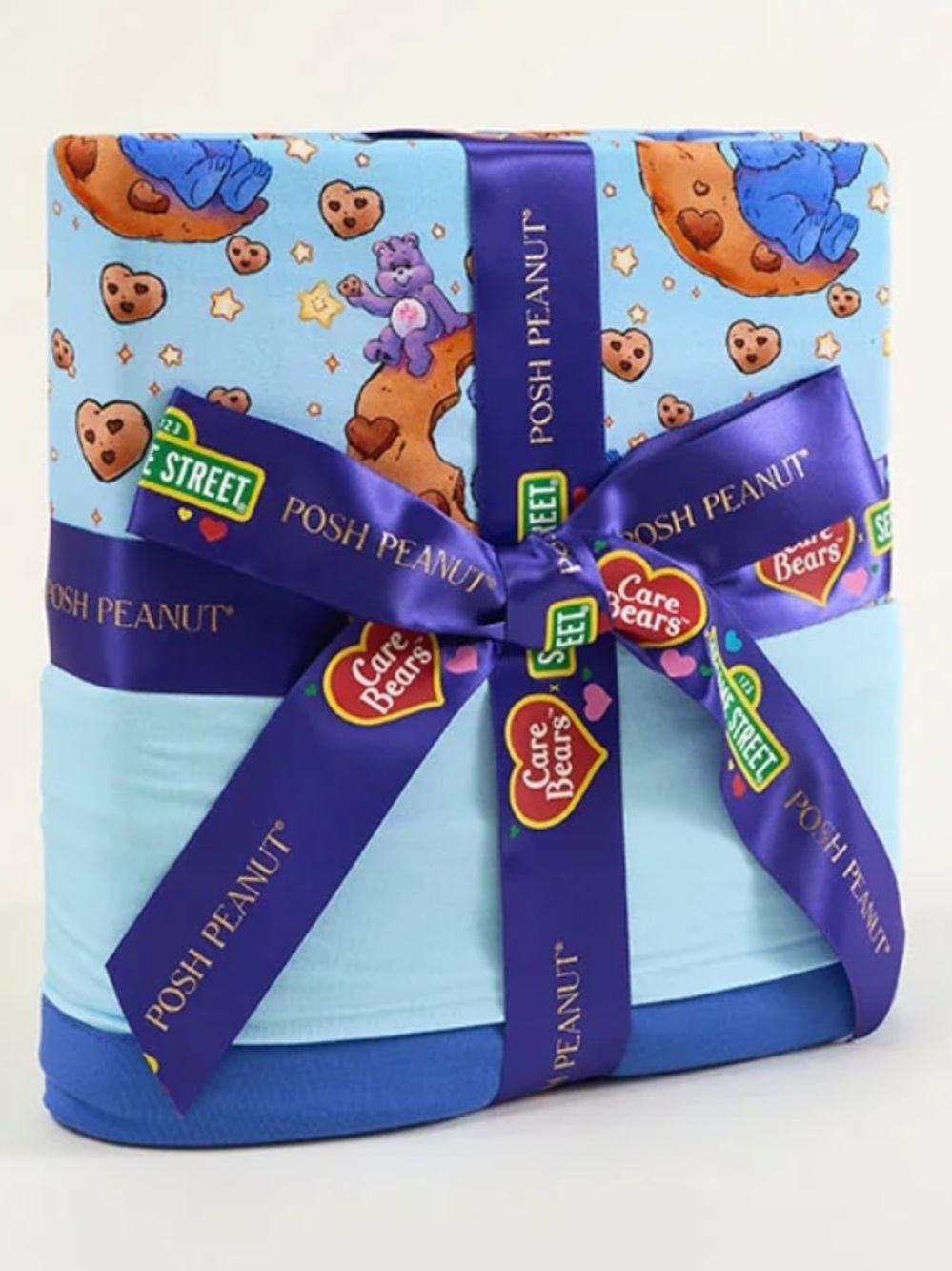 Posh Peanut Care Bear Cookie Monster Luxe Patoo Bamboo Blanket Identification